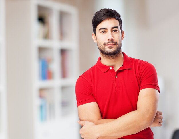 Casual man with crossed arms