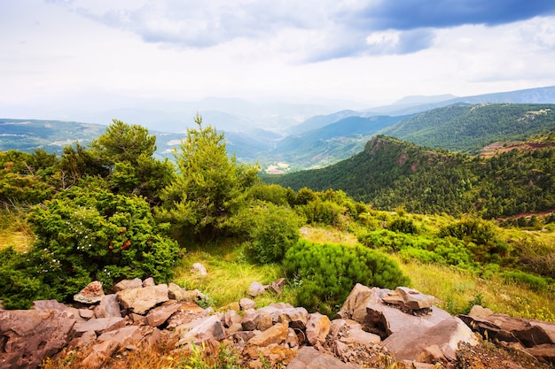 Paesaggio di montagne catalane