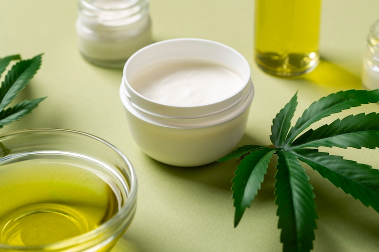 Free Photo cbd treatment arrangement still life