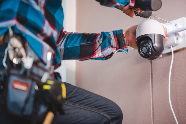Premium Photo Cctv Tool In Shopping Mall Equipment For Security Systems