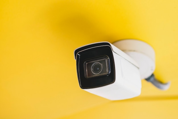 CCTV security camera on the ceiling