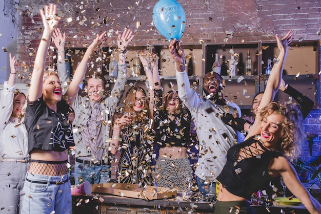 Free Stock Photos: Celebrating Group of Friends