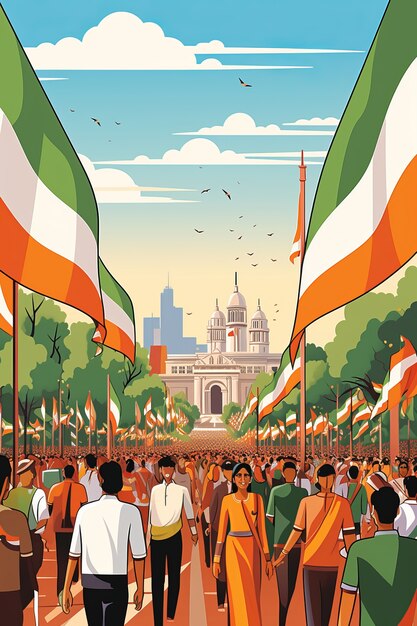 Celebrating indian republic day