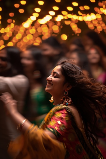 Foto gratuita celebrazione della divinità navratri.