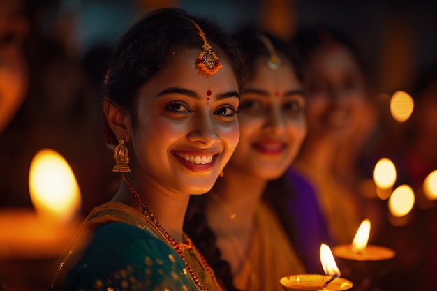 Foto gratuita celebrazione della divinità navratri.