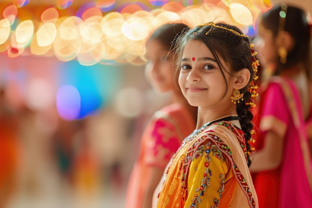 Foto gratuita celebrazione della divinità navratri.