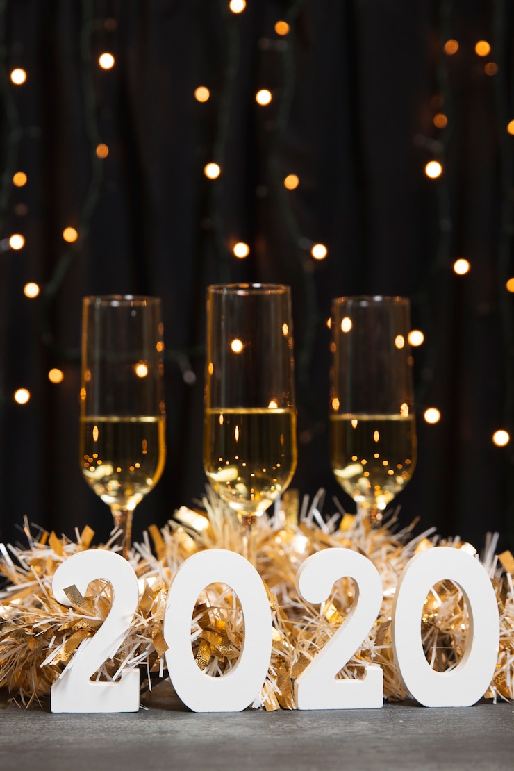 Free Photo celebration night of new year 2020