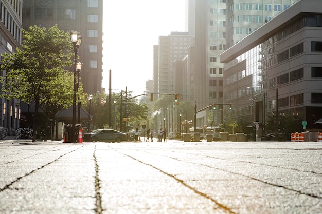 Foto gratuita concetto di censimento fotografato in una composizione urbana