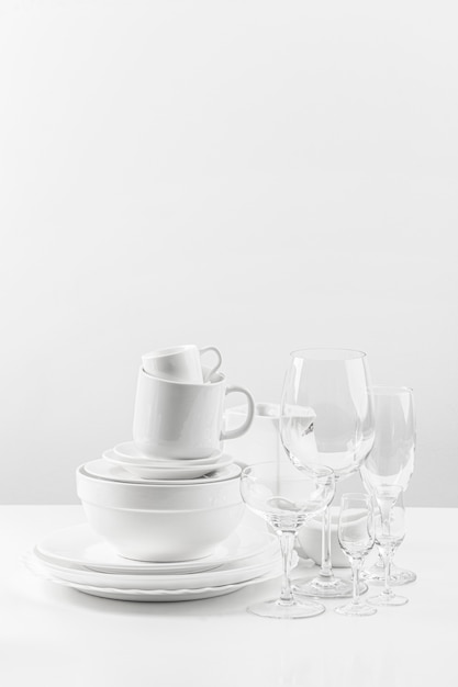 Free photo ceramic tableware collection