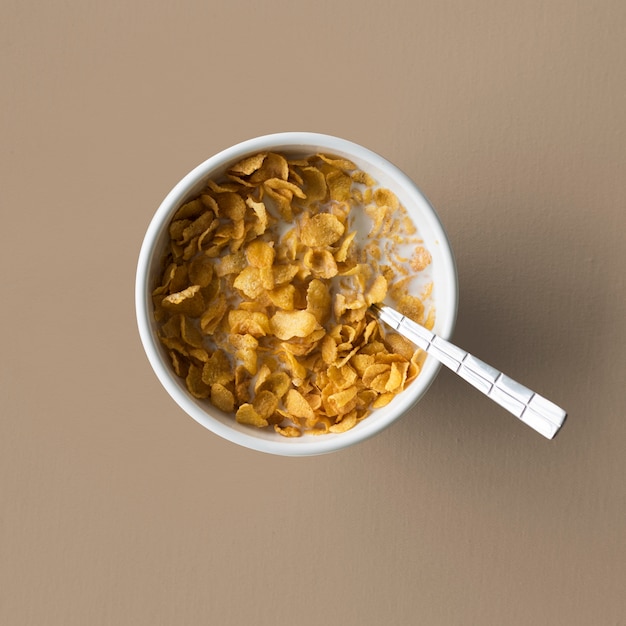 Cereal cornflake milk health breakfast