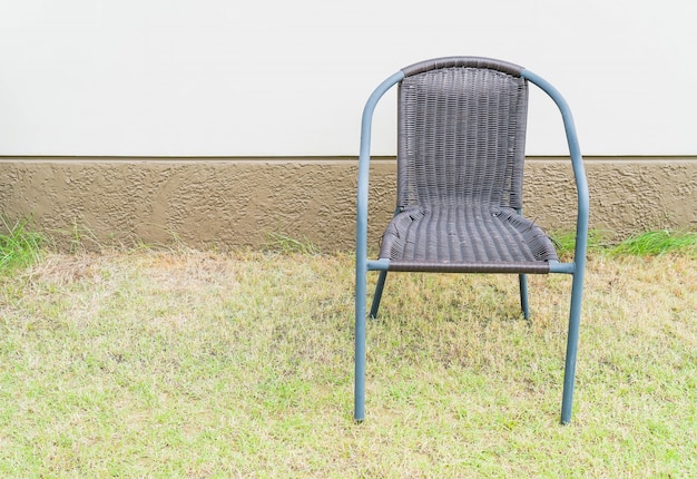 chair with empty wall