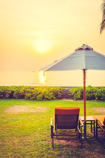 chairs landscape romantic summer water