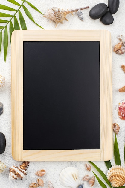 Chalkboard with nautic frame