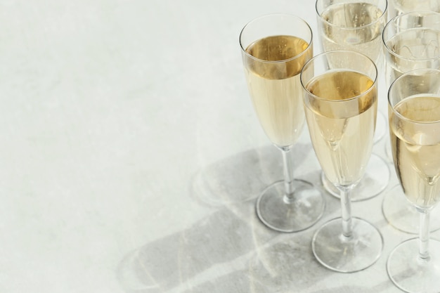 Free photo champagne glasses