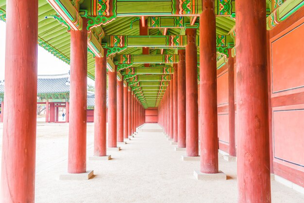 Changdeokgung Palace Красивая традиционная архитектура в Сеуле, Корея