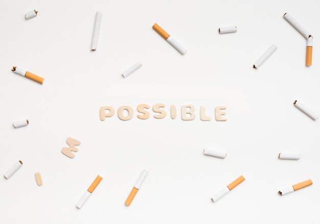 喫煙の概念をやめるために不可能という言葉を可能なものに変える
