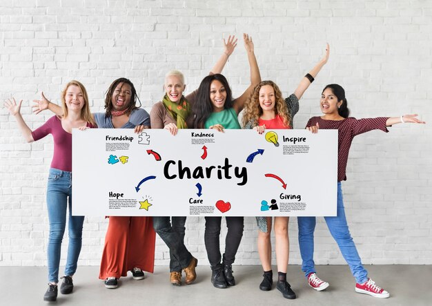 Free Photo charity donations help support giving community concept
