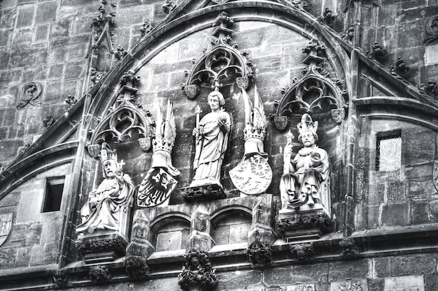 Charles Bridge gate in Prague.