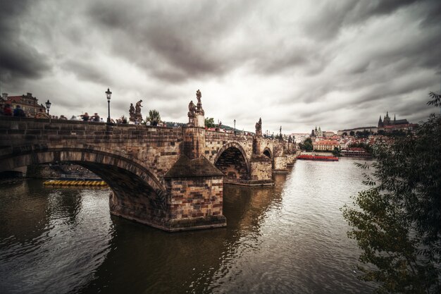 Charles Bridge in Prague.