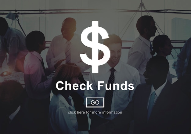 Free photo check funds finance internet technology concept