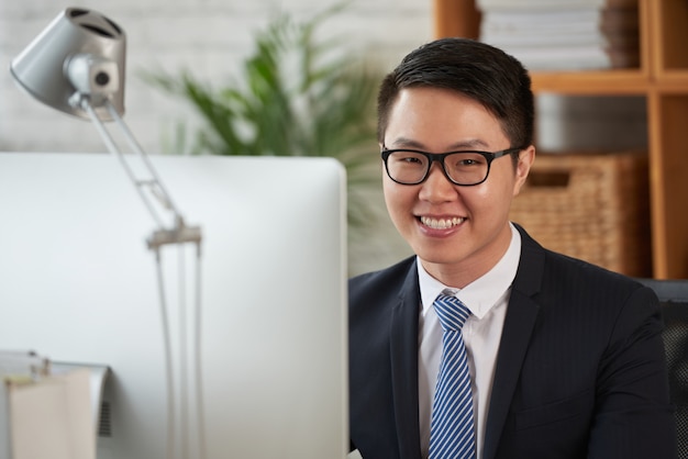 Cheerful businessman