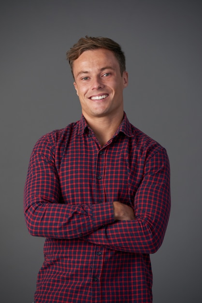 Cheerful young man