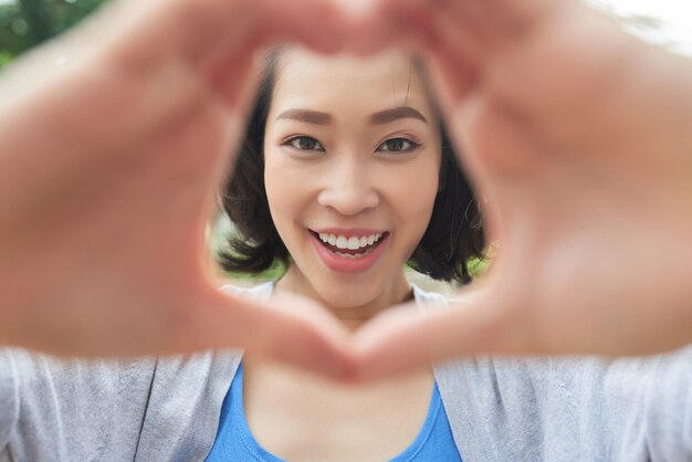 Cheerful young woman