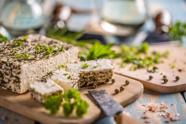 Cheese with herbs