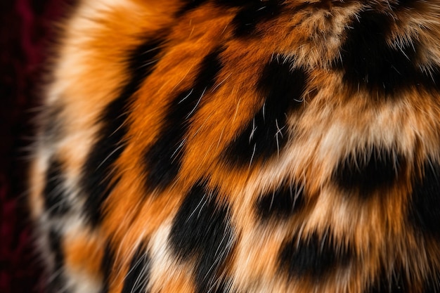 Foto gratuita struttura della pelliccia del modello del ghepardo