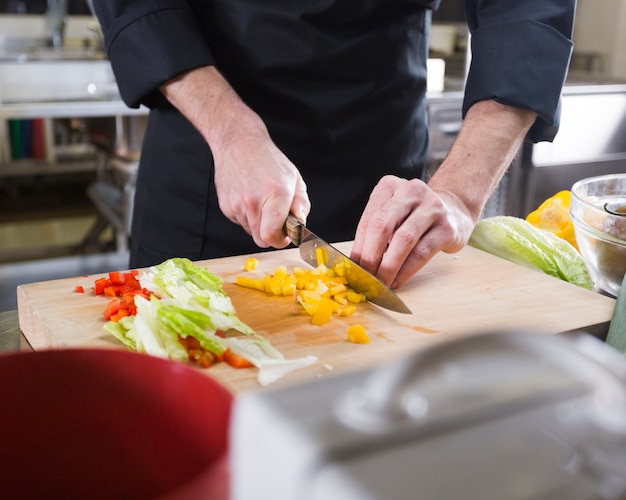 Chef preparing a recipe