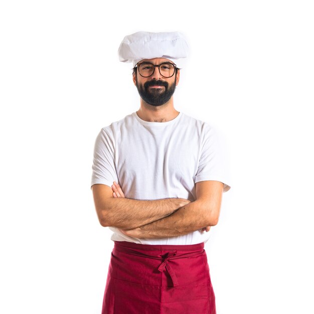 Chef with his arms crossed