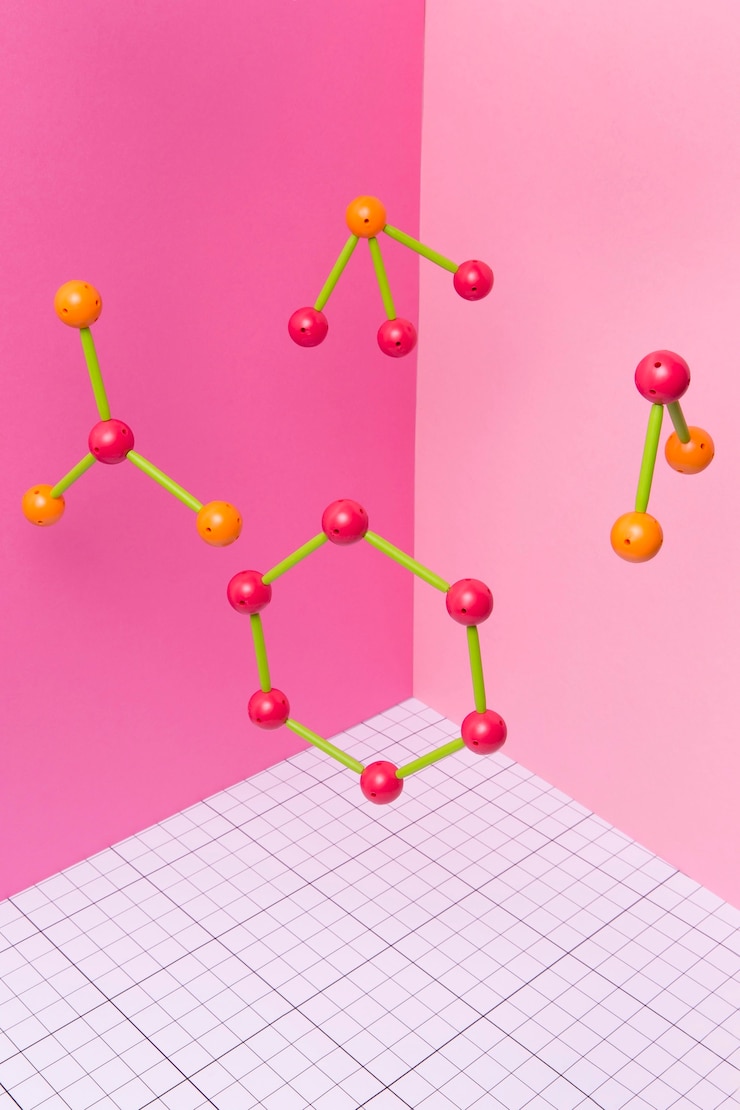 Free Photo chemical element arrangement still life