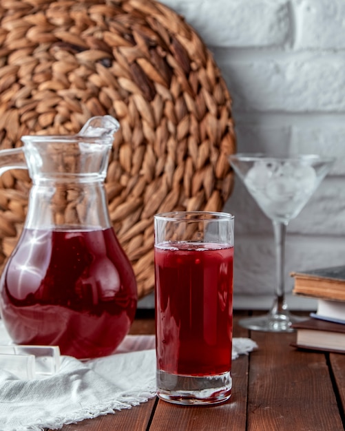 Cherry compote on the table