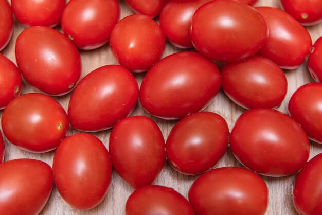 Cherry tomatoes on the table