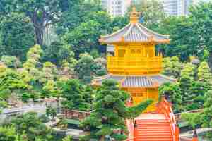 Free photo chi lin temple in nan lian garden