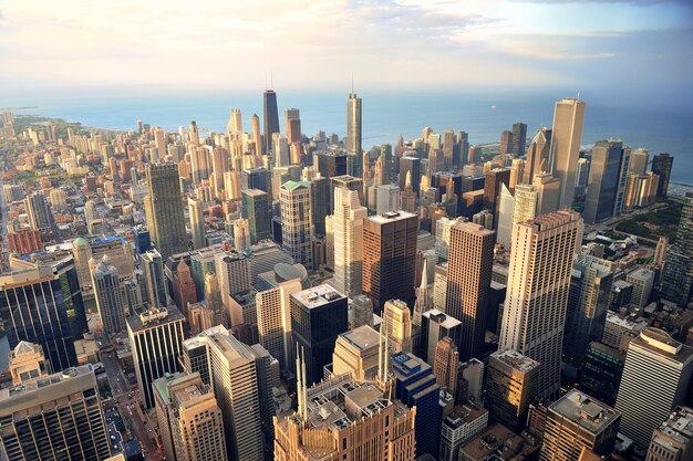 Chicago aerial view