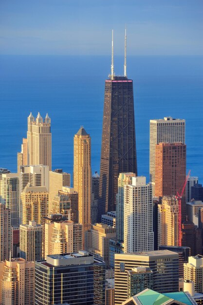 シカゴの航空写真
