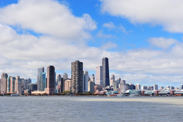 Chicago city urban skyline