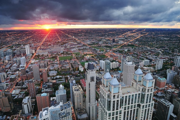 Chicago sunset