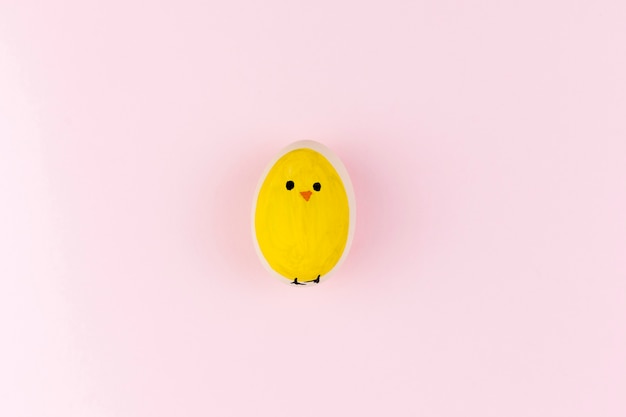 Chick painted on egg