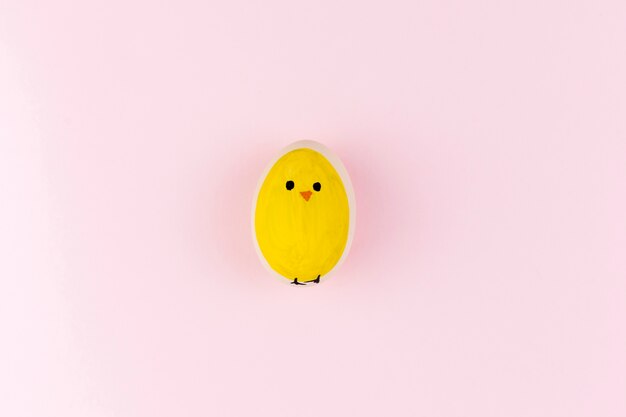 Chick painted on egg