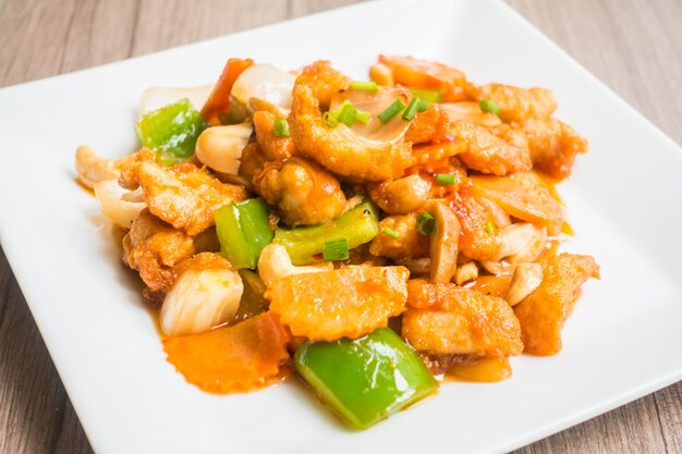 Chicken dish with vegetables
