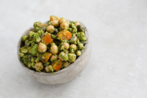 Chickpea and avocado salad