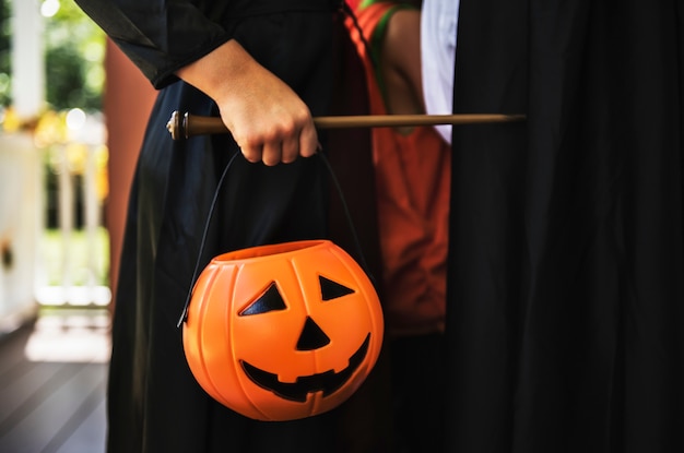 Child in a halloween costume