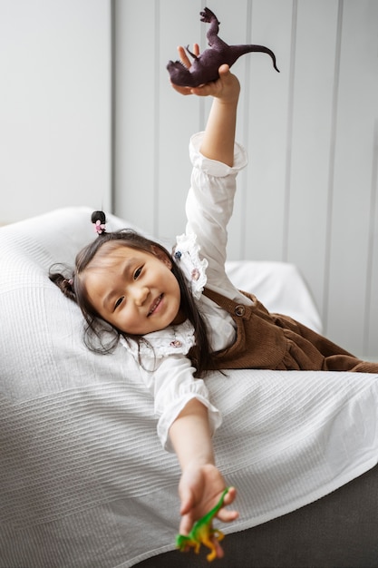 Free photo child having fun during playtime