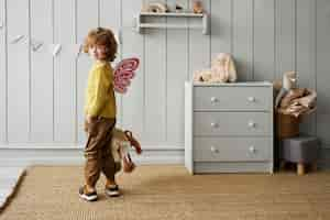 Free photo child having fun during playtime