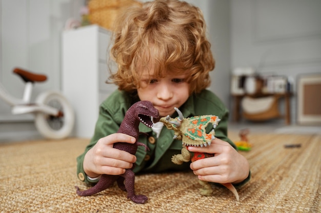 Child having fun during playtime