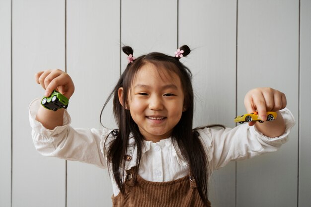 Child having fun during playtime