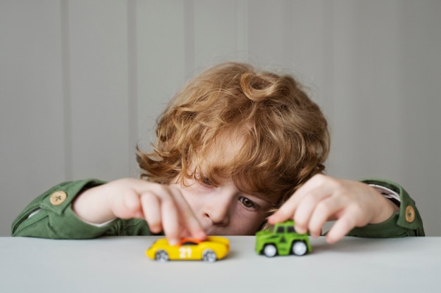 Child having fun during playtime