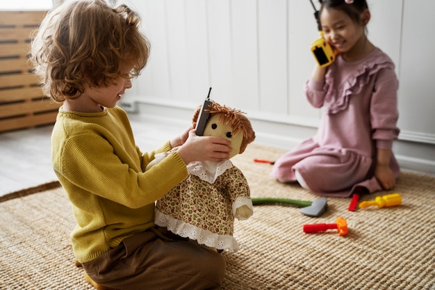 Child having fun during playtime